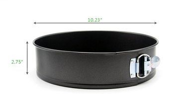 Bestwoohome Round Cake Springform Pan Mold with Removable Bottom for Baking (10.23 Inches) N12
