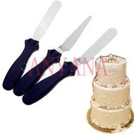 Anyana 3x Angled Straight Spatula Blade Icing Cream Spread Fondant Cake Decor Knife Kit N3