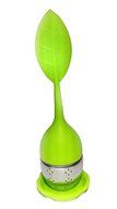 4-Pack Cozy Brew Loose Leaf Silicone Stainless Steel Tea Infuser with Drip Tray N3