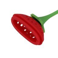 Silicone Strawberry Tea Leaf Strainer Tea Herbal Ball Filter Infuser Pack of 10 (red) N2