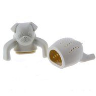 Emours Cute Dog Pug Squirrel Silicone Tea Infuser Silicone Tea Filters, 2 Pack N3