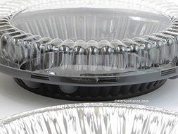 10&quot; 2 Piece Pie Carriers with 10&quot; Pie Pans- Pack of 10 Carriers and Pie Pans (HIgh Dome Lid)