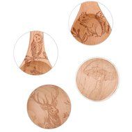 YOULANDA Kitchen Solid Beech Wood Tea Coffee Spice Measuring Spoon Set Of 4 N3
