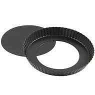 Yilove Pizza Pan, Heavy Carbon Steel Round Pan, Durable, Non-stick, 8 inch N14