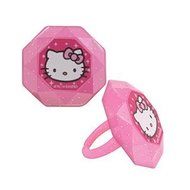 Hello Kitty Cupcake Rings - 24 pc