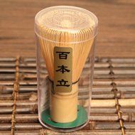 1xTea Ceremony Accessory Bamboo Whisk Matcha Green Tea Chasen 4 Kinds Prongs - Bamboo, 45-50Prongs N17