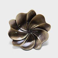 CCWY Large hand-carved hammer Tin coaster copper art coaster Cup pot holding saucer Taiwan tea zero allocation... N6