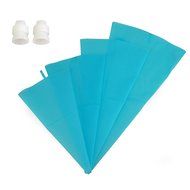 MIREN 4 Size Icing Bag Set, Cake Decorate Tool, Silicone Reusable Decorating Pastry Bags, Blue N5