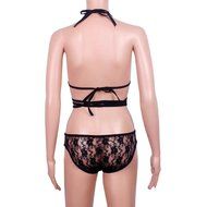 Bra Top ，Beautyvan Comfortable Strap Translucent Women Lace Briefs Underwear (L, Black) N8