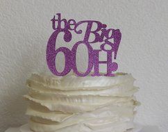 All About Details Purple The Big 6OH! Cake Topper N2