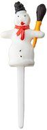 Oasis Supply - 24 Christmas Cupcake Cake Toppers plus Bonus 50 Free Fun Stickers (Penguin w/ Scarf Ring) N6