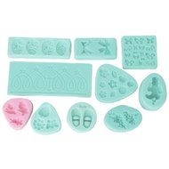 Flowers Set Shaped Mini Silicone Mold Sugar Craft Tools Chocolate Moulds Bakeware N4