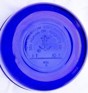 Cobalt Blue Anchor Hocking Glass Mixing Batter Bowl (1 Quart)