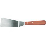 Grill Spatula Stainless Steel Blade Wooden Handle