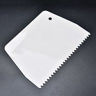 Sher 1pc Cake Serration Scraper/Spatula Set Dough Cutter Plastic Smoother Multifunction Blade For Cake Baking... N3