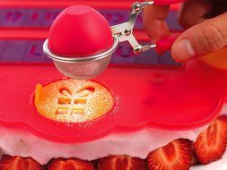 Orka Mastrad A37604 Cake Stencil With Sprinkler N2