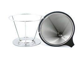 Stainless Steel Coffee Filter with Cup Stand,Reusable Paperless Pour Over Coffee Dripper and Measuring Coffee... N13