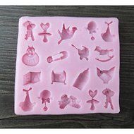 Y&amp;XL&amp;H Key Bird Shoes Baking Fondant Cake Choclate Candy Mold,L8.3cmW7.7cmH1.2cm N2