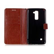 LG Stylus 2 Case,LG G Stylo 2 Case,PHEZEN Bling Rhinestone Diamond Embossed Flower Butterfly PU Leather Wallet... N21