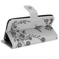 iPhone 7 Case,iPhone 7 Wallet Case,Phezen Serect Garden Series Butterfly Flower Bling Diamod Inlaid PU Leather... N47