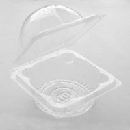 100 PCS Clear Large-Size Cupcake Muffin Boxes 4-Sided Closure + 100 PCS Cupcake Liners Gift N5