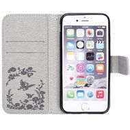 iPhone 7 Case,iPhone 7 Wallet Case,Phezen Serect Garden Series Butterfly Flower Bling Diamod Inlaid PU Leather... N48
