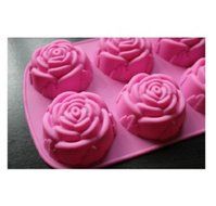 1 X U-beauty Rose Slicone 6 Capacity Cake Pan Baking Mold N2