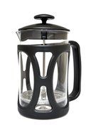 Groovy Peppers, French Coffee Press, Heat-proof Glass &amp; plastic, 27ounce (6 cups) Black N5