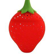 Teanfa Cute Reusable Strawberry Silicone Herbal Spice Tea Leaf Infuser Strainer Filter Bag Tea Ball (Red) N8