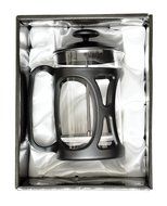 Groovy Peppers, French Coffee Press, Heat-proof Glass &amp; plastic, 27ounce (6 cups) Black N7