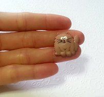 Silicone Mold Cute Cat Mould (21mm) Fondant Icing Gum Paste Cake Chocolate Clay N3