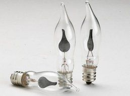 9ct Clear Electric Hanukkah Menorah Flickering Flame Glass Replacement Bulbs