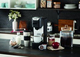 Mr. Coffee K-Cup Brewing System with Reusable Grounds Filter, Silver, SC100 N4