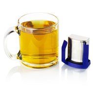 Boco Clip On Tea Infuser Brewer For Office w/ Drip Catcher. Sip While Brewing Too! (KLiP - Sky Blue) N22