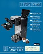 Mr. Coffee K-Cup Brewing System with Reusable Grounds Filter, Silver, SC100 N6
