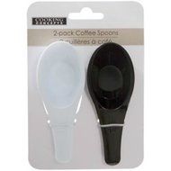 2 Pack Black &amp; White Coffee Scoops / Spoons / Scoopers 1/8 Cup NEW TOP Seller
