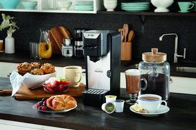 Mr. Coffee K-Cup Brewing System with Reusable Grounds Filter, Silver, SC100 N7