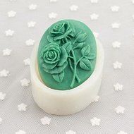 Y&amp;XL&amp;H Two roses Shaped Soap Molds Mooncake Mould Fondant Cake Chocolate Silicone Mold, Decoration Tools Bakeware N3