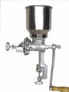 Tall Cast Iron Mill grinder hand crank manual grains oats corn wheat coffee nuts N2