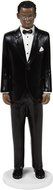 Cake Topper 5.875-Groom - African American