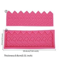 KookieMonsta 3d Silicone Lace Mats for Cake Border Decoration Cake Decorating Mold Fondant Tools N2