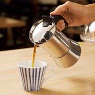 Venus Espresso Coffee Maker, Stainless Steel, 6 cup N2