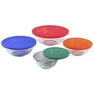 Pyrex 8-Piece Smart Essentials Microwave Safe Mixing Bowl Set N4