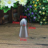 3PCS Icing Piping Tips Nozzles Kit Stainless Steel Sphere Ball Decorating Baking Tools Set for Cupcakes (New Design) N11
