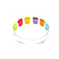 JXULE Silicone Mini Tongue Shape Tea Bag Holders Cup Mug Identify Markers( set of 6) N2