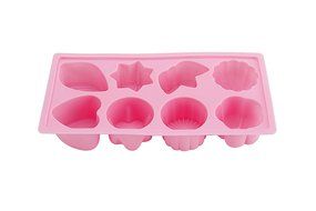 QooWare 8-Cavity Leaf Series 100% Silicone Baking Mold&ndash; Rust Resistant, Odorless, Non-Teflon Bakeware(pack of 2) N2