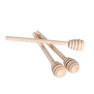 Geeklife Wood Honey Dippers ,6 inches Honey Dipper Stirring Stick Bulk for Honey Jar Dispense ,Pack of 10 N2