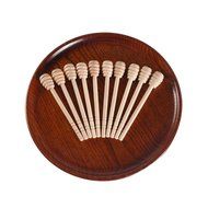 Geeklife Wood Honey Dippers ,6 inches Honey Dipper Stirring Stick Bulk for Honey Jar Dispense ,Pack of 10 N3