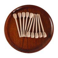Geeklife Wood Honey Dippers ,6 inches Honey Dipper Stirring Stick Bulk for Honey Jar Dispense ,Pack of 10 N4