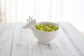 Tea Storage Bulk Candy Jars, Ceramic Reindeer Kitchen Canister Decor N11
